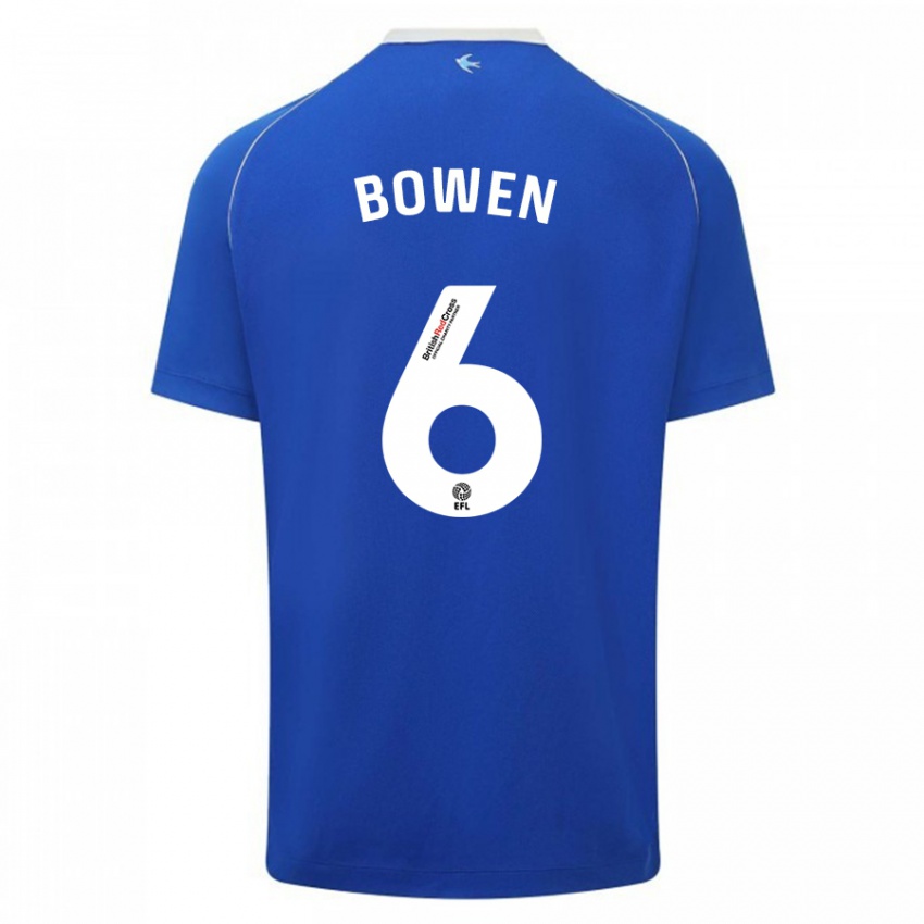 Niño Camiseta Megan Bowen #6 Azul 1ª Equipación 2023/24 La Camisa Argentina