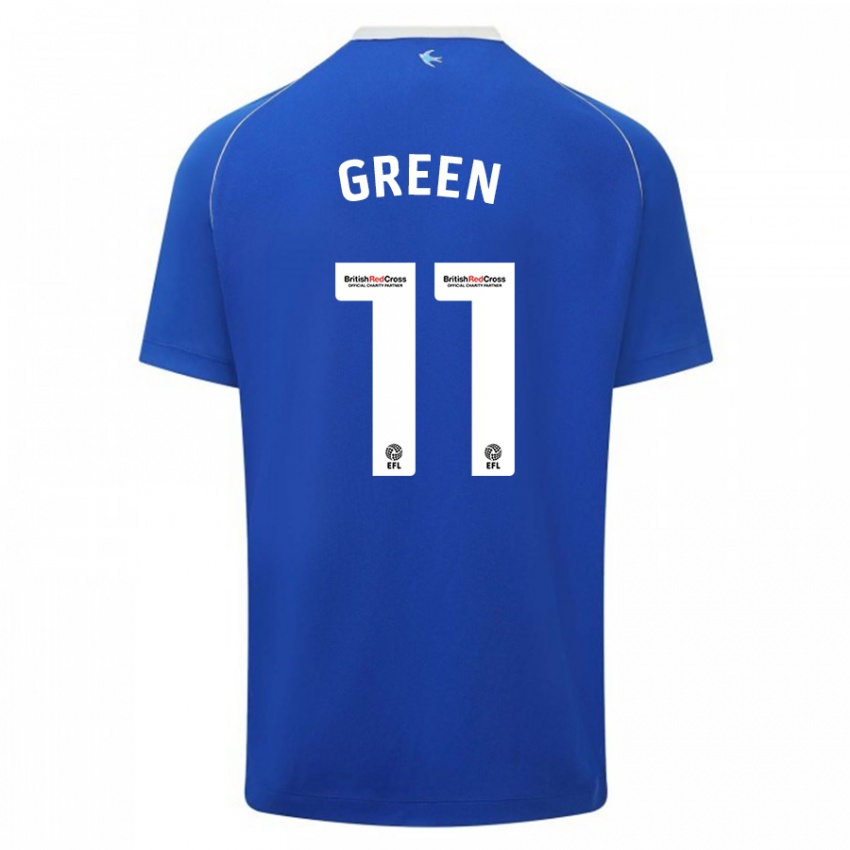 Niño Camiseta Danielle Green #11 Azul 1ª Equipación 2023/24 La Camisa Argentina