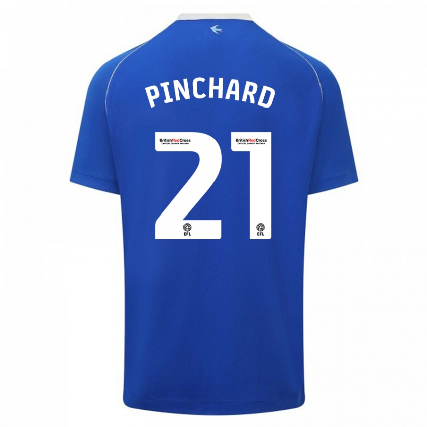 Niño Camiseta Cerys Pinchard #21 Azul 1ª Equipación 2023/24 La Camisa Argentina