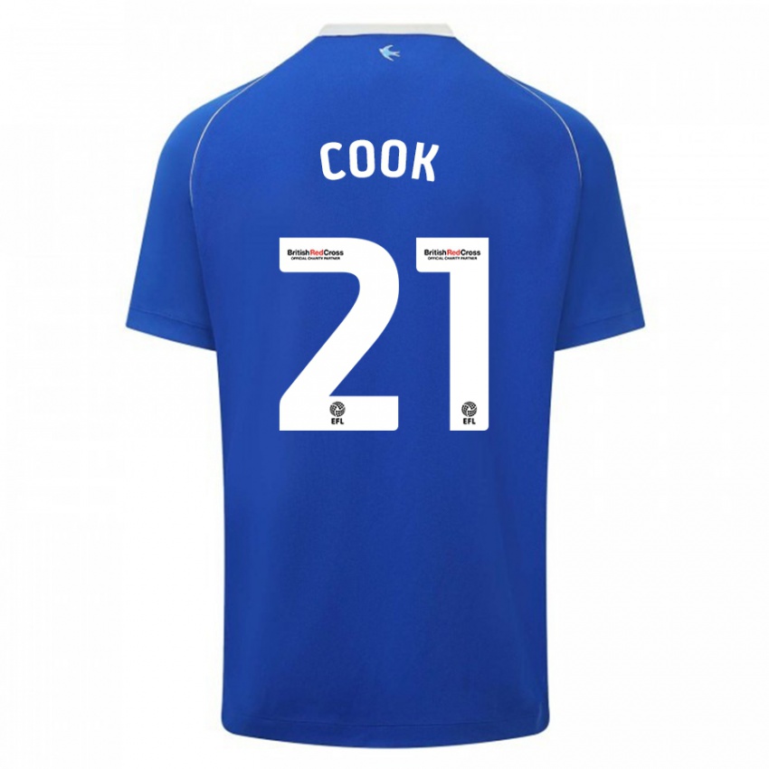 Niño Camiseta Mikayla Cook #21 Azul 1ª Equipación 2023/24 La Camisa Argentina