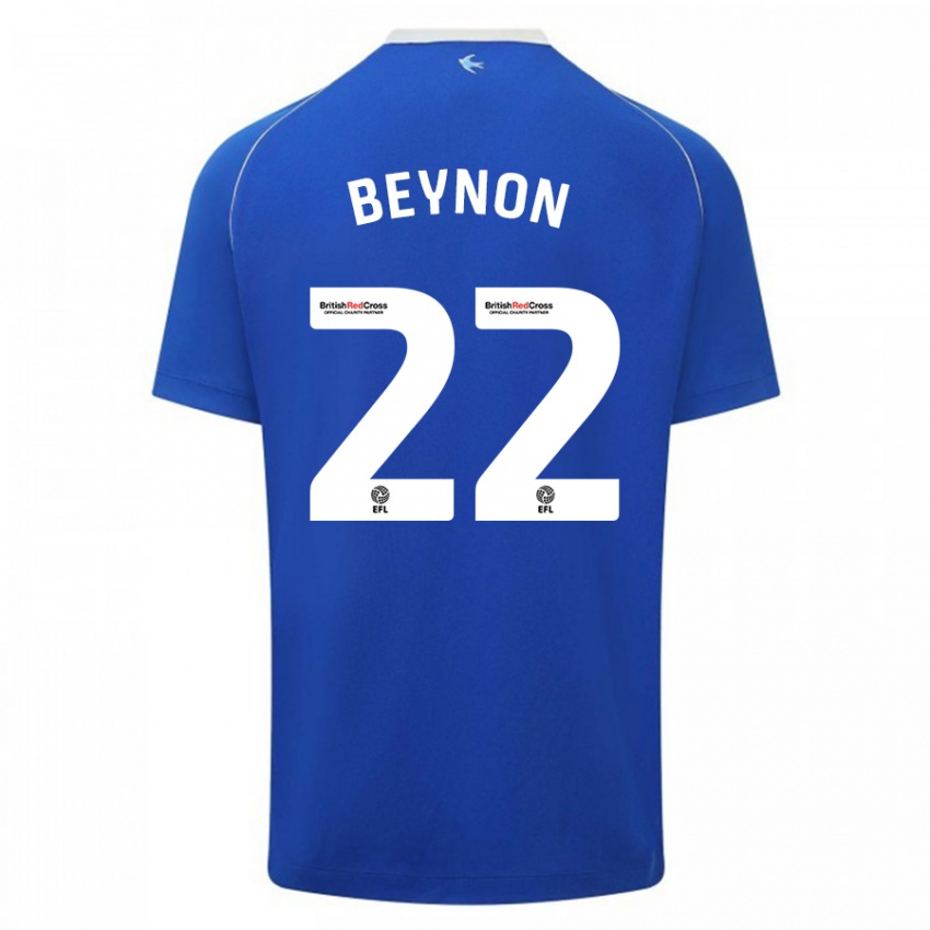 Niño Camiseta Emma Beynon #22 Azul 1ª Equipación 2023/24 La Camisa Argentina