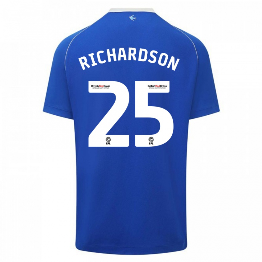 Niño Camiseta Tija Richardson #25 Azul 1ª Equipación 2023/24 La Camisa Argentina