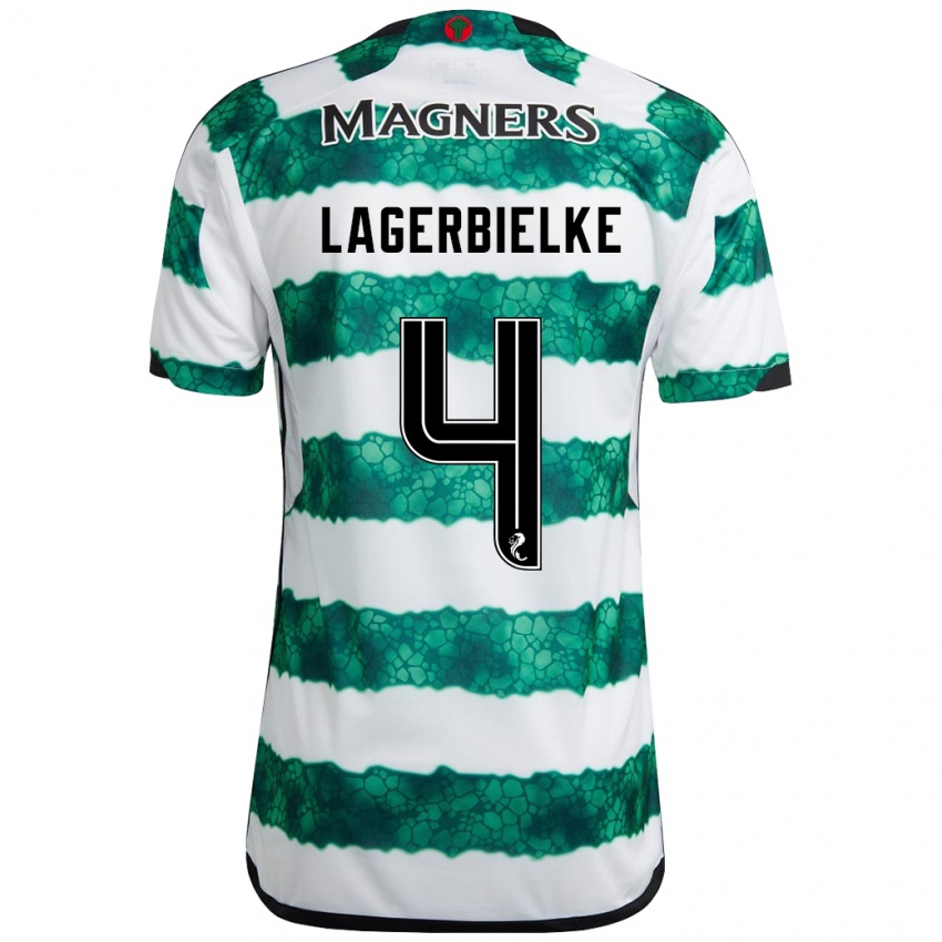 Niño Camiseta Gustaf Lagerbielke #4 Verde 1ª Equipación 2023/24 La Camisa Argentina