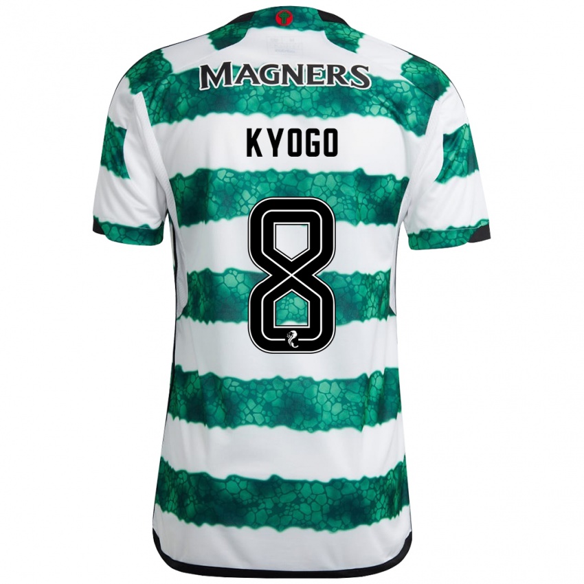 Niño Camiseta Kyogo Furuhashi #8 Verde 1ª Equipación 2023/24 La Camisa Argentina