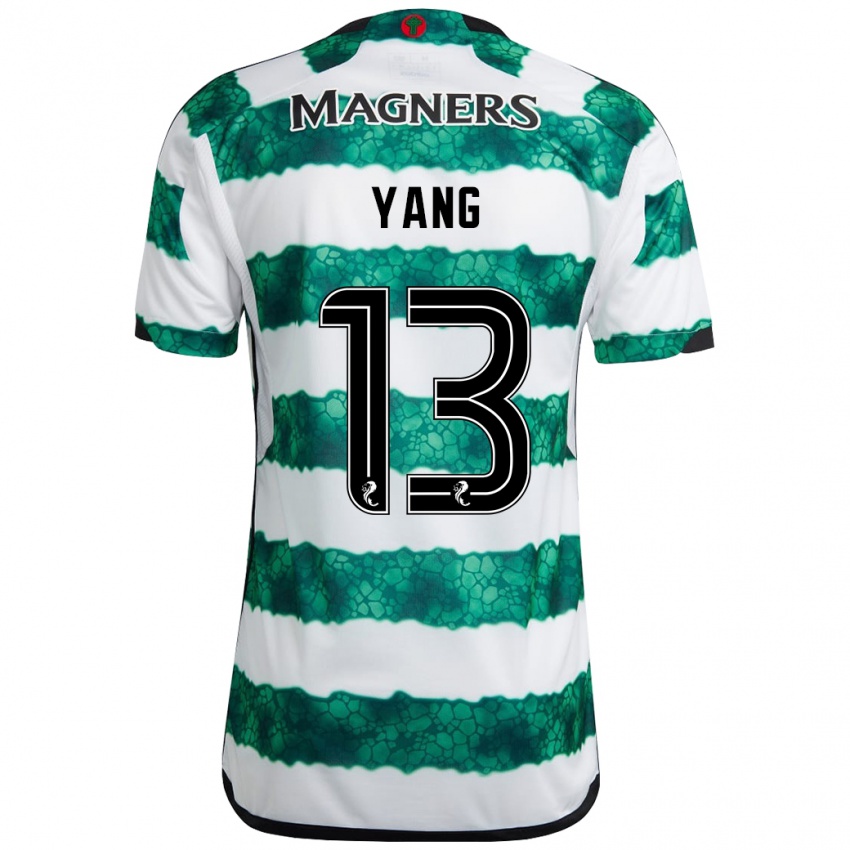 Niño Camiseta Hyun-Jun Yang #13 Verde 1ª Equipación 2023/24 La Camisa Argentina