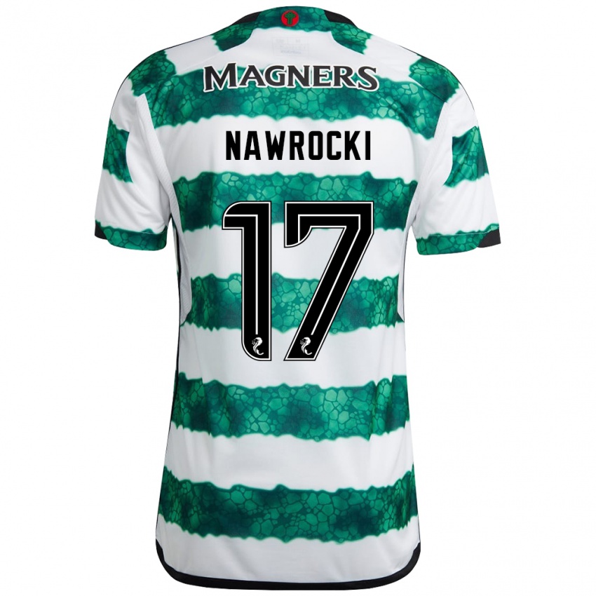 Niño Camiseta Maik Nawrocki #17 Verde 1ª Equipación 2023/24 La Camisa Argentina