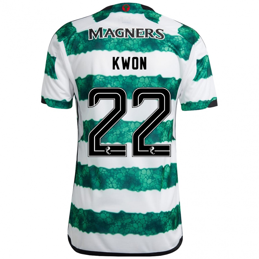 Niño Camiseta Hyeok-Kyu Kwon #22 Verde 1ª Equipación 2023/24 La Camisa Argentina