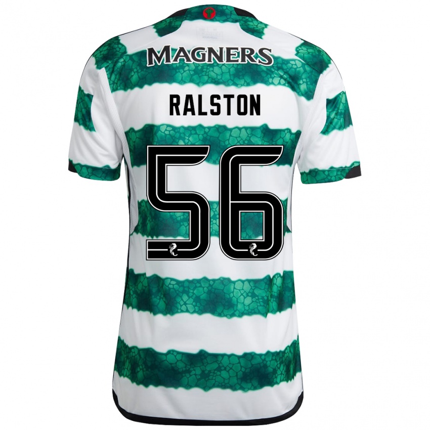 Niño Camiseta Anthony Ralston #56 Verde 1ª Equipación 2023/24 La Camisa Argentina