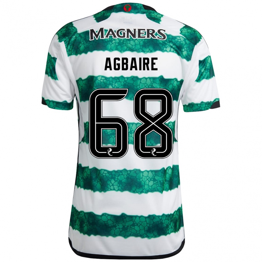 Niño Camiseta Lenny Agbaire #68 Verde 1ª Equipación 2023/24 La Camisa Argentina