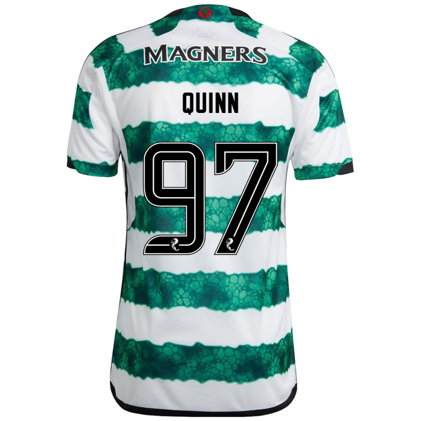 Niño Camiseta Ben Quinn #97 Verde 1ª Equipación 2023/24 La Camisa Argentina