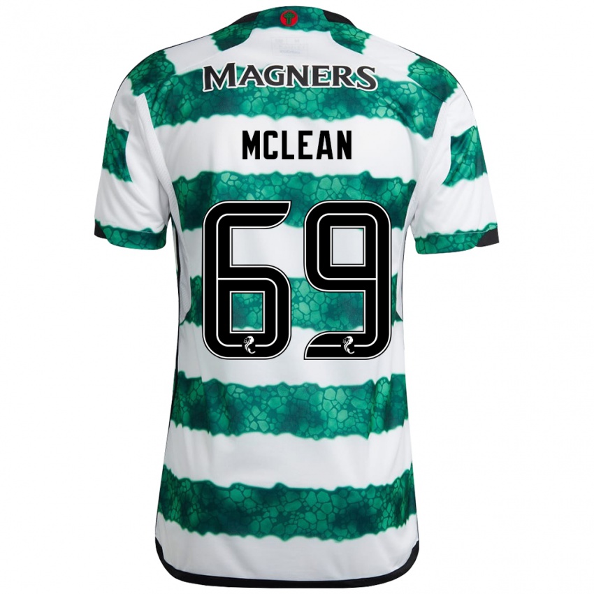 Niño Camiseta Kai Mclean #69 Verde 1ª Equipación 2023/24 La Camisa Argentina