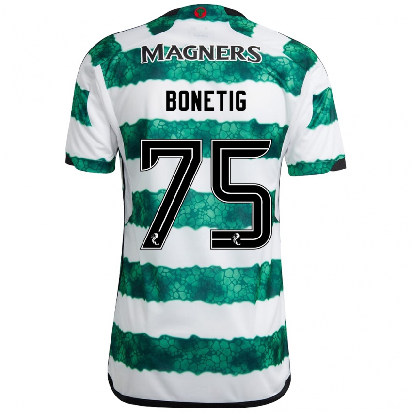 Niño Camiseta Liam Bonetig #75 Verde 1ª Equipación 2023/24 La Camisa Argentina