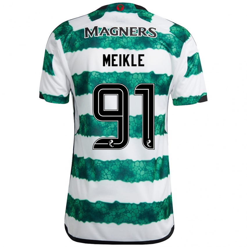 Niño Camiseta Jamie Meikle #91 Verde 1ª Equipación 2023/24 La Camisa Argentina