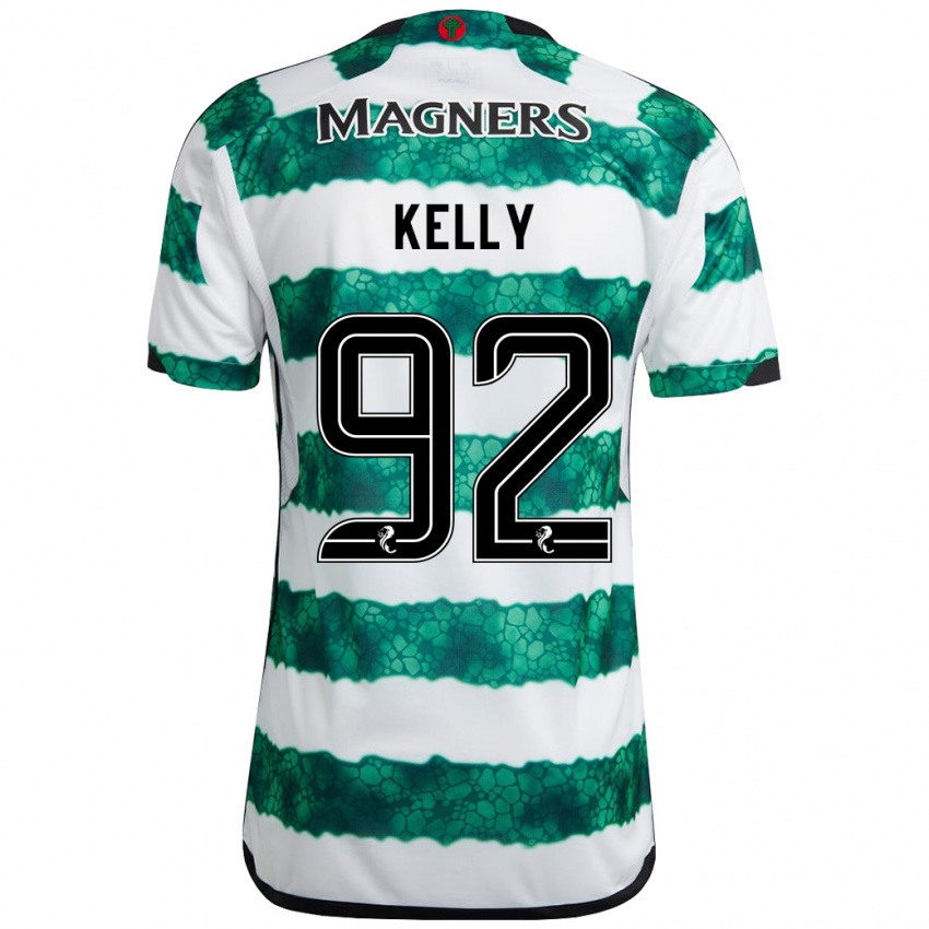 Niño Camiseta Daniel Kelly #92 Verde 1ª Equipación 2023/24 La Camisa Argentina