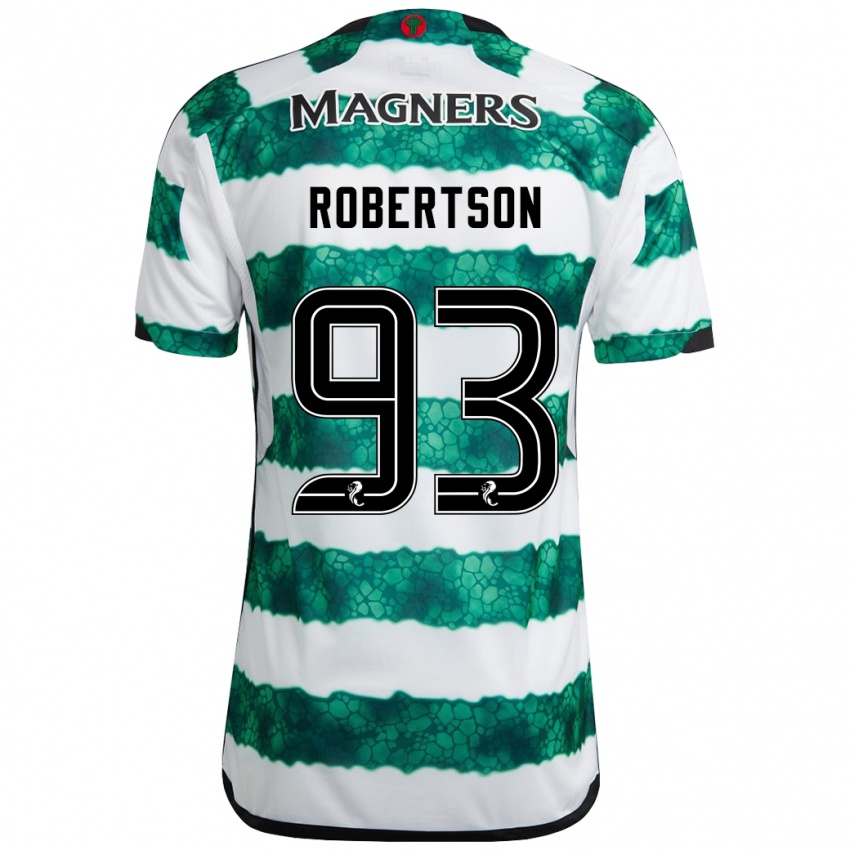 Niño Camiseta Mitchell Robertson #93 Verde 1ª Equipación 2023/24 La Camisa Argentina