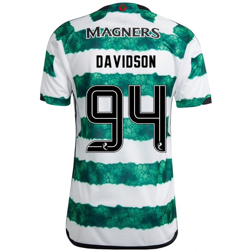 Niño Camiseta Alasdair Davidson #94 Verde 1ª Equipación 2023/24 La Camisa Argentina