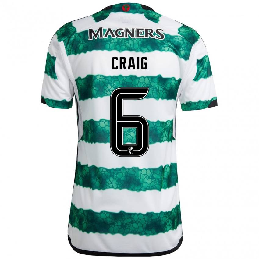 Niño Camiseta Chloe Craig #6 Verde 1ª Equipación 2023/24 La Camisa Argentina