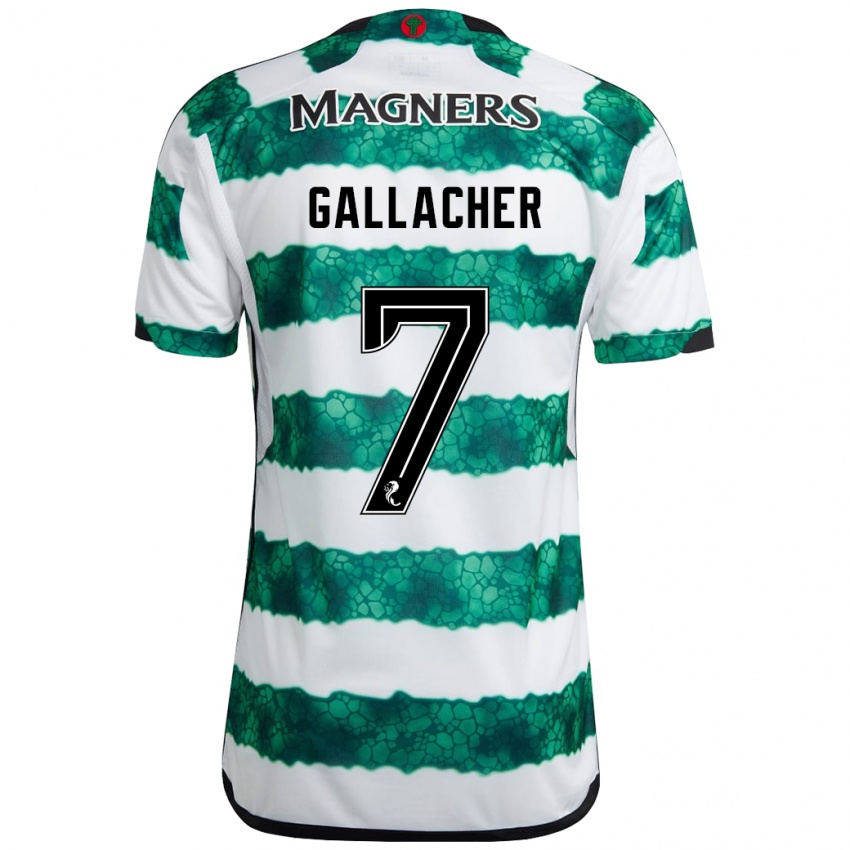 Niño Camiseta Amy Gallacher #7 Verde 1ª Equipación 2023/24 La Camisa Argentina