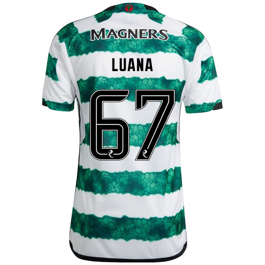 Niño Camiseta Luana Muñoz #67 Verde 1ª Equipación 2023/24 La Camisa Argentina