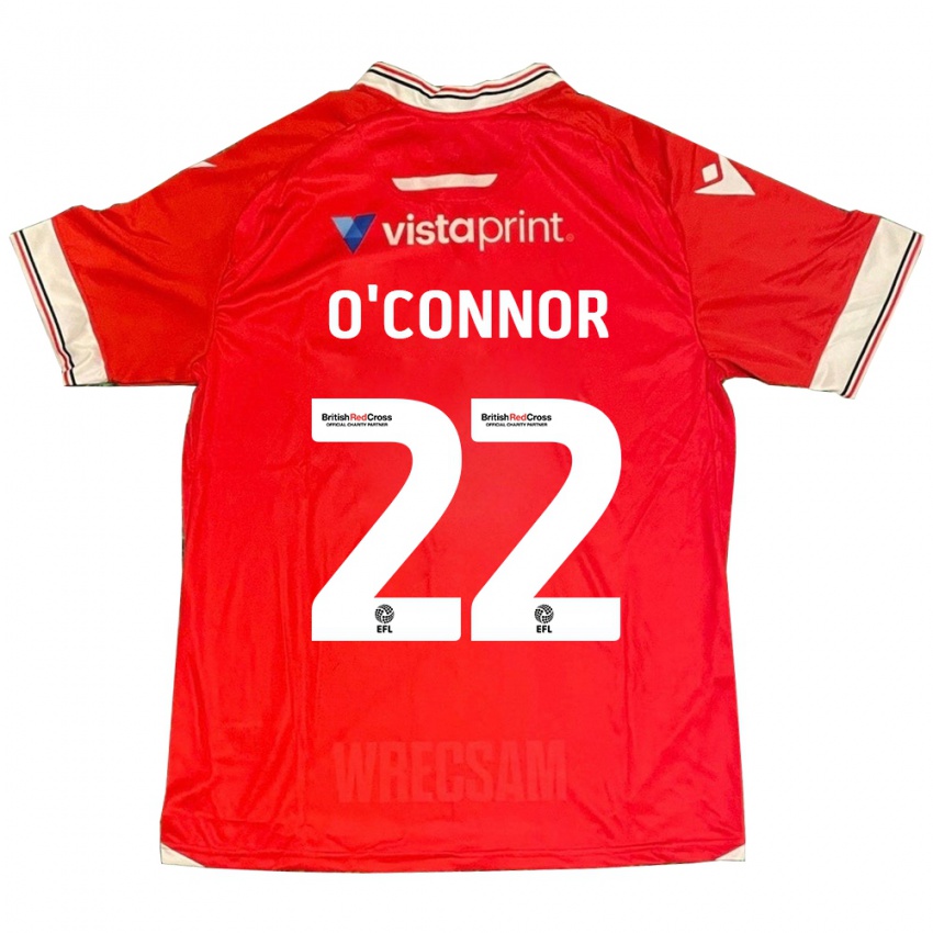 Niño Camiseta Thomas O'connor #22 Rojo 1ª Equipación 2023/24 La Camisa Argentina