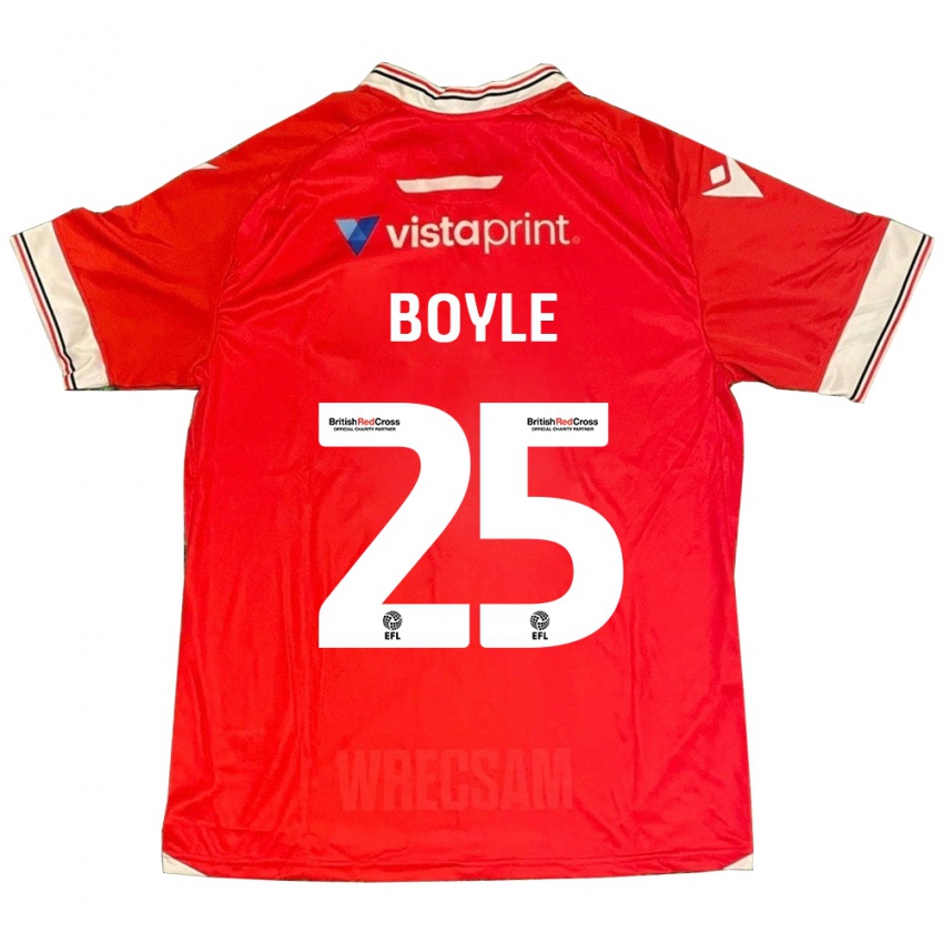 Niño Camiseta Will Boyle #25 Rojo 1ª Equipación 2023/24 La Camisa Argentina