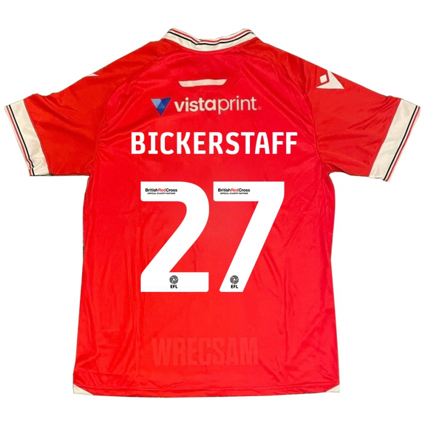 Niño Camiseta Jake Bickerstaff #27 Rojo 1ª Equipación 2023/24 La Camisa Argentina