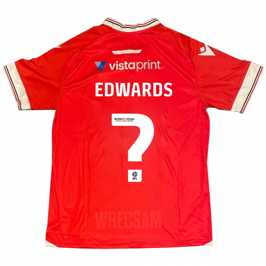 Niño Camiseta Callum Edwards #0 Rojo 1ª Equipación 2023/24 La Camisa Argentina