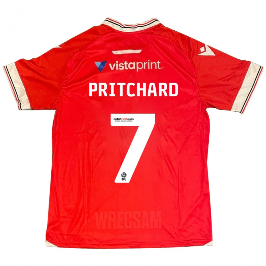 Niño Camiseta Rebecca Pritchard #7 Rojo 1ª Equipación 2023/24 La Camisa Argentina