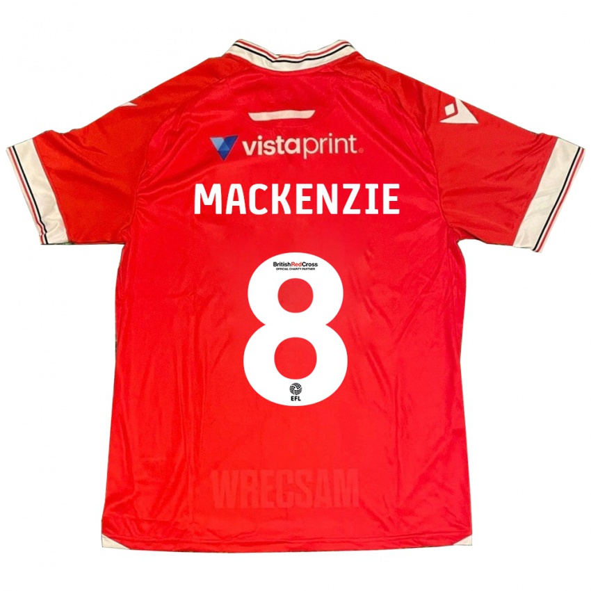 Niño Camiseta Libby Mackenzie #8 Rojo 1ª Equipación 2023/24 La Camisa Argentina