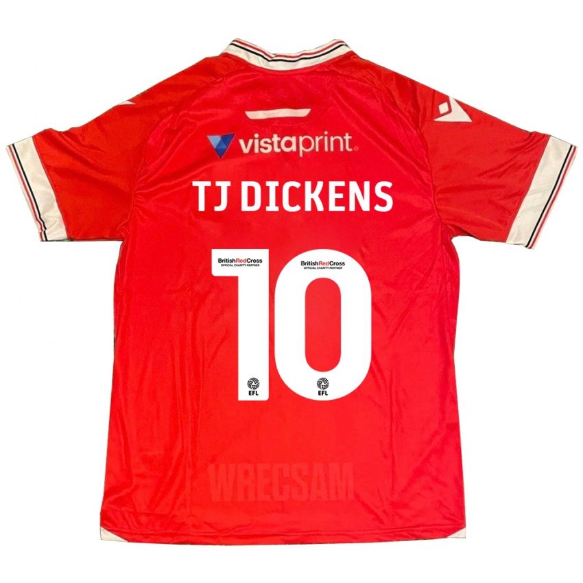 Niño Camiseta Tonicha Tj Dickens #10 Rojo 1ª Equipación 2023/24 La Camisa Argentina