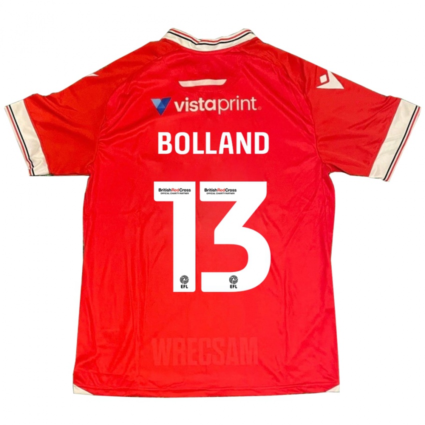 Niño Camiseta Charlotte Bolland #13 Rojo 1ª Equipación 2023/24 La Camisa Argentina