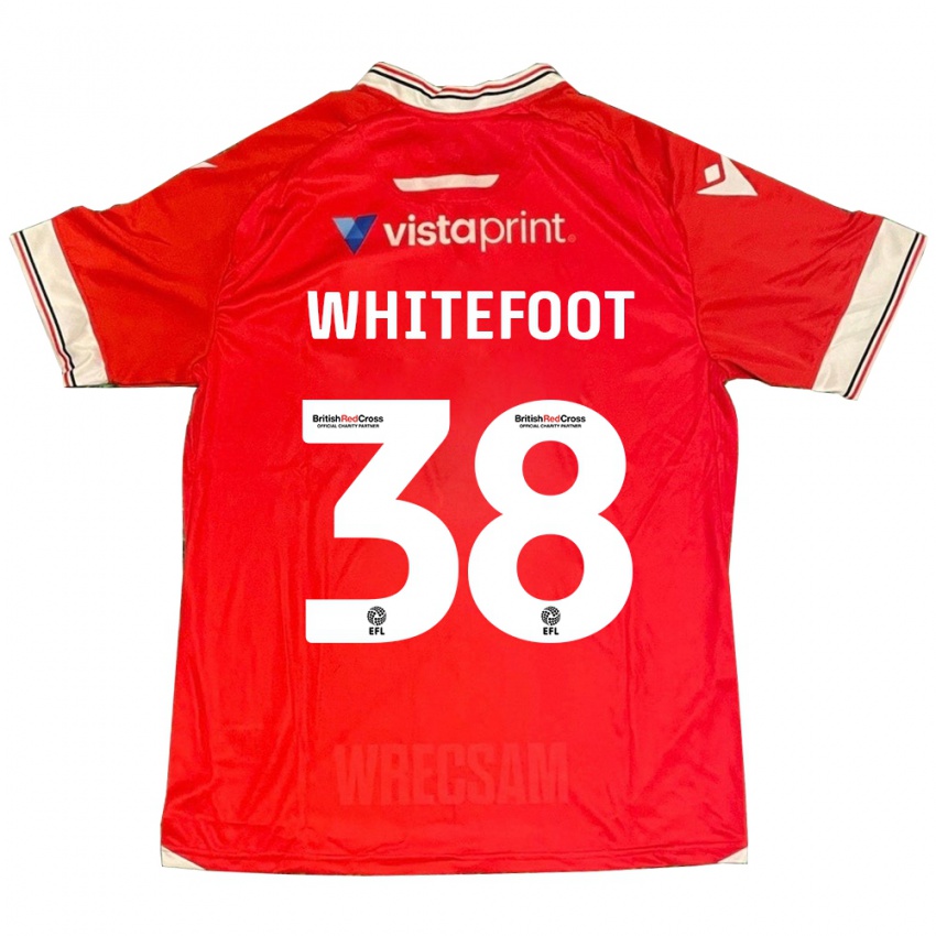 Niño Camiseta Lily Whitefoot #38 Rojo 1ª Equipación 2023/24 La Camisa Argentina