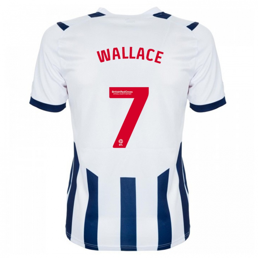 Niño Camiseta Jed Wallace #7 Blanco 1ª Equipación 2023/24 La Camisa Argentina