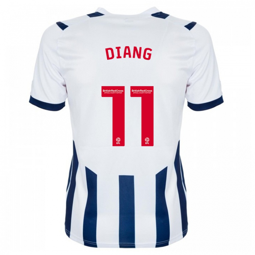 Niño Camiseta Grady Diangana #11 Blanco 1ª Equipación 2023/24 La Camisa Argentina