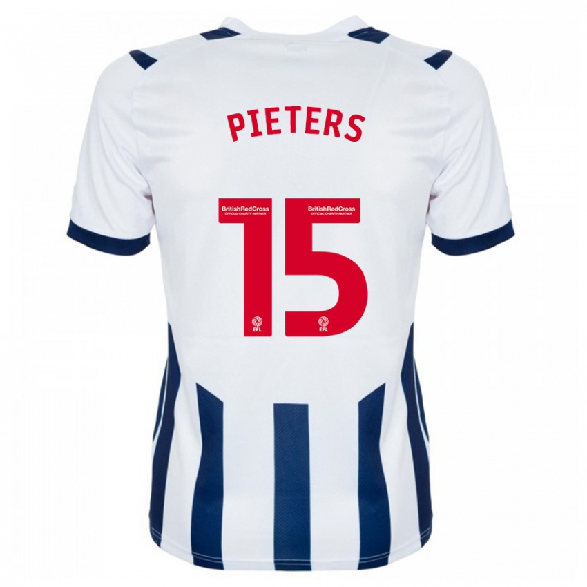 Niño Camiseta Erik Pieters #15 Blanco 1ª Equipación 2023/24 La Camisa Argentina