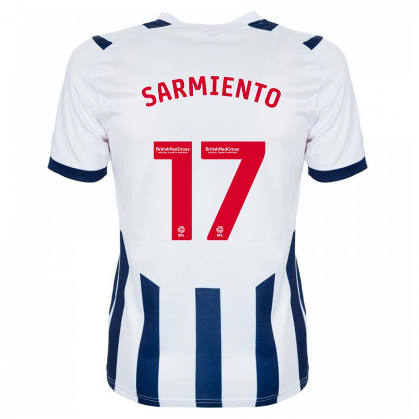 Niño Camiseta Jeremy Sarmiento #17 Blanco 1ª Equipación 2023/24 La Camisa Argentina