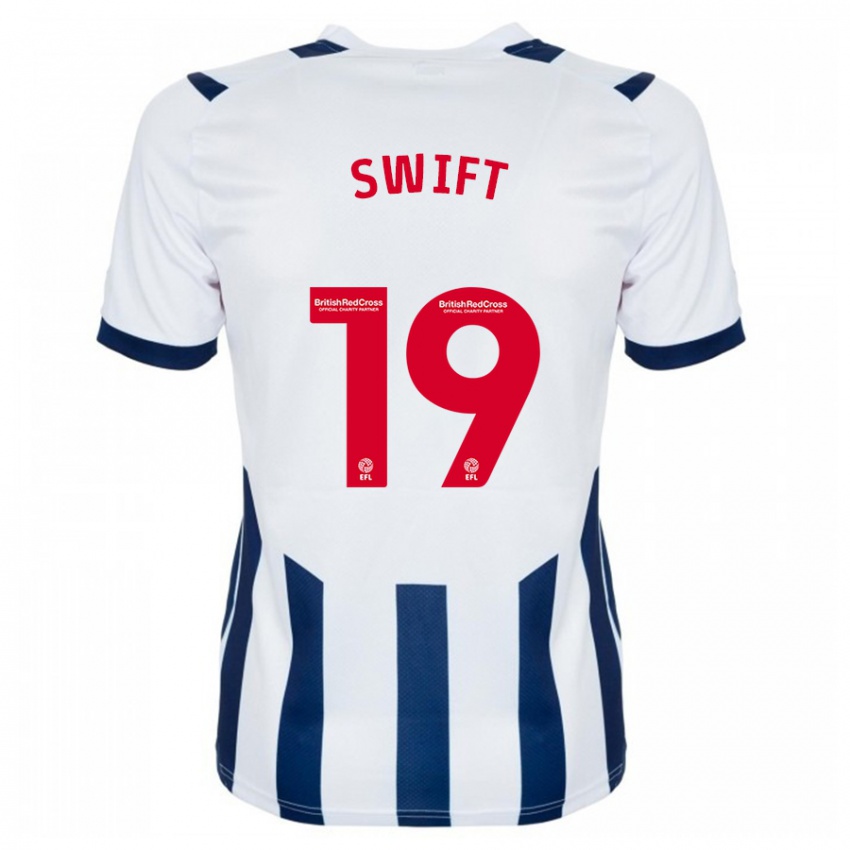 Niño Camiseta John Swift #19 Blanco 1ª Equipación 2023/24 La Camisa Argentina