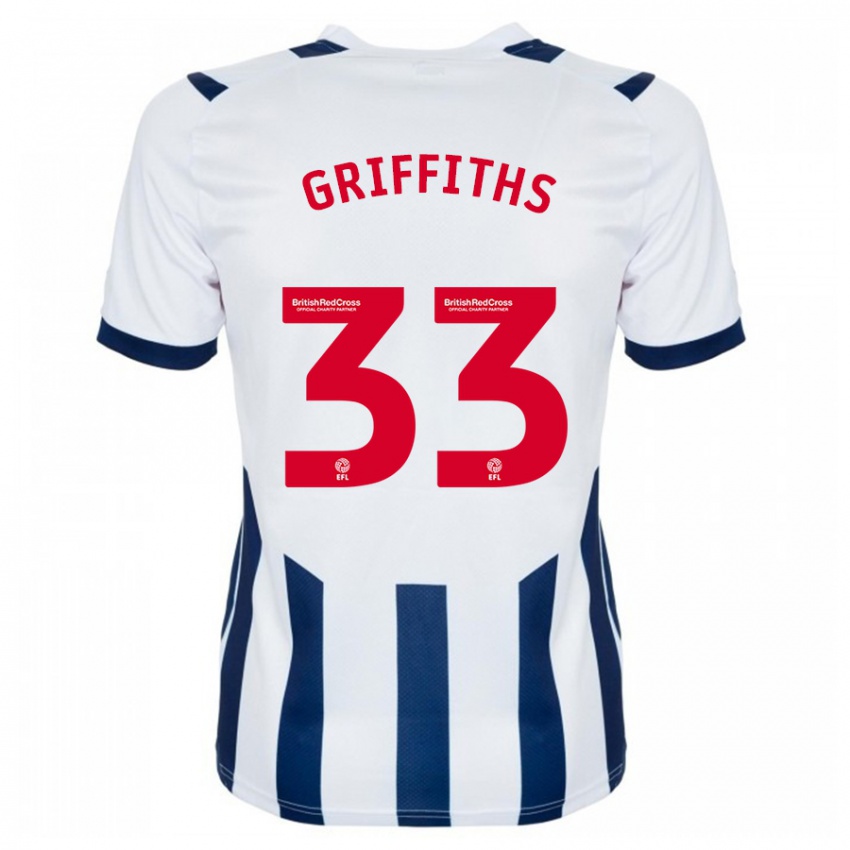 Niño Camiseta Josh Griffiths #33 Blanco 1ª Equipación 2023/24 La Camisa Argentina