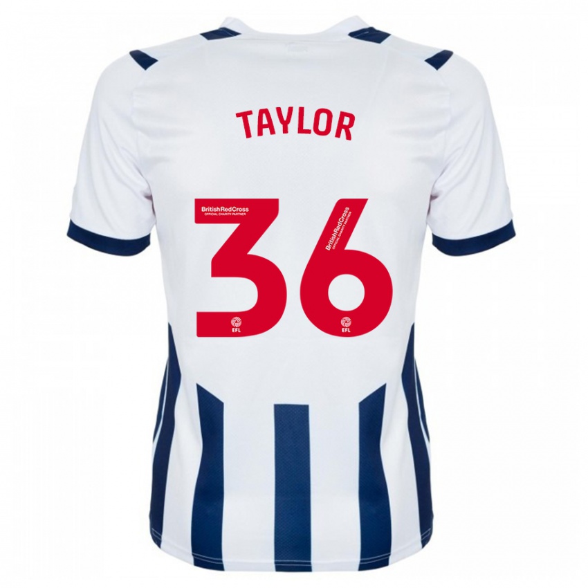 Niño Camiseta Caleb Taylor #36 Blanco 1ª Equipación 2023/24 La Camisa Argentina