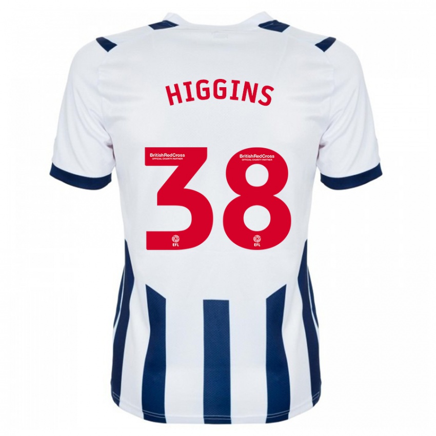 Niño Camiseta Akeel Higgins #38 Blanco 1ª Equipación 2023/24 La Camisa Argentina