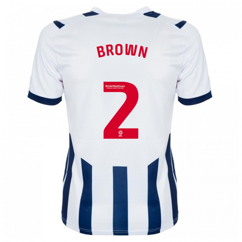 Niño Camiseta Ashlee Brown #2 Blanco 1ª Equipación 2023/24 La Camisa Argentina