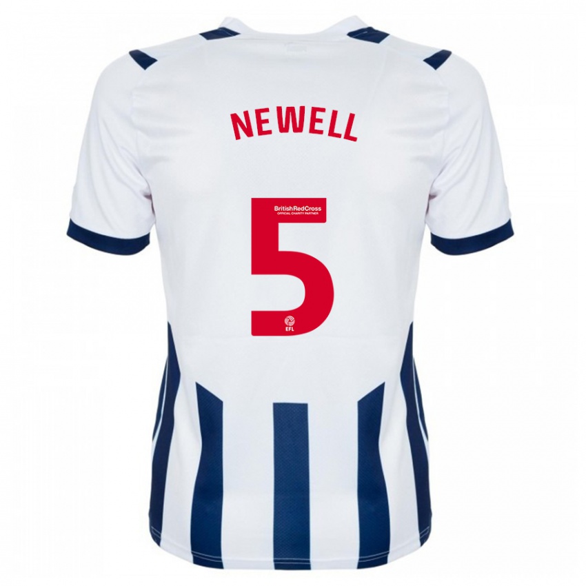 Niño Camiseta Lucy Newell #5 Blanco 1ª Equipación 2023/24 La Camisa Argentina