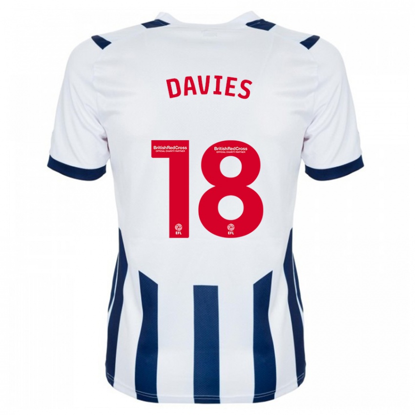 Niño Camiseta Jessica Davies #18 Blanco 1ª Equipación 2023/24 La Camisa Argentina