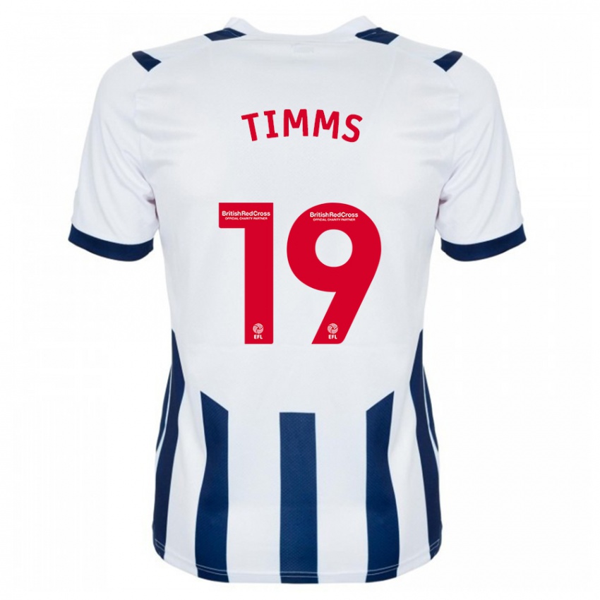 Niño Camiseta Maria Timms #19 Blanco 1ª Equipación 2023/24 La Camisa Argentina