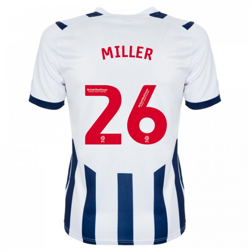 Niño Camiseta Nna Miller #26 Blanco 1ª Equipación 2023/24 La Camisa Argentina