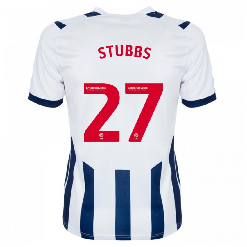 Niño Camiseta Olivia Stubbs #27 Blanco 1ª Equipación 2023/24 La Camisa Argentina