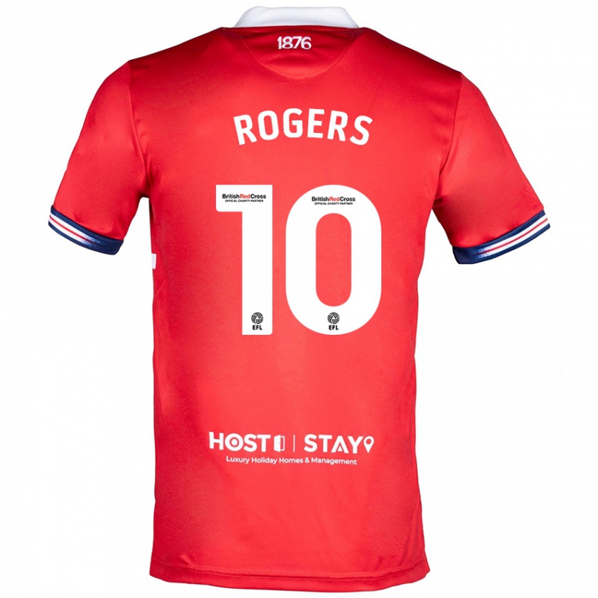 Niño Camiseta Morgan Rogers #10 Rojo 1ª Equipación 2023/24 La Camisa Argentina