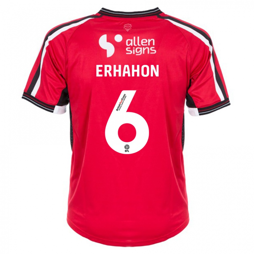 Niño Camiseta Ethan Erhahon #6 Rojo 1ª Equipación 2023/24 La Camisa Argentina