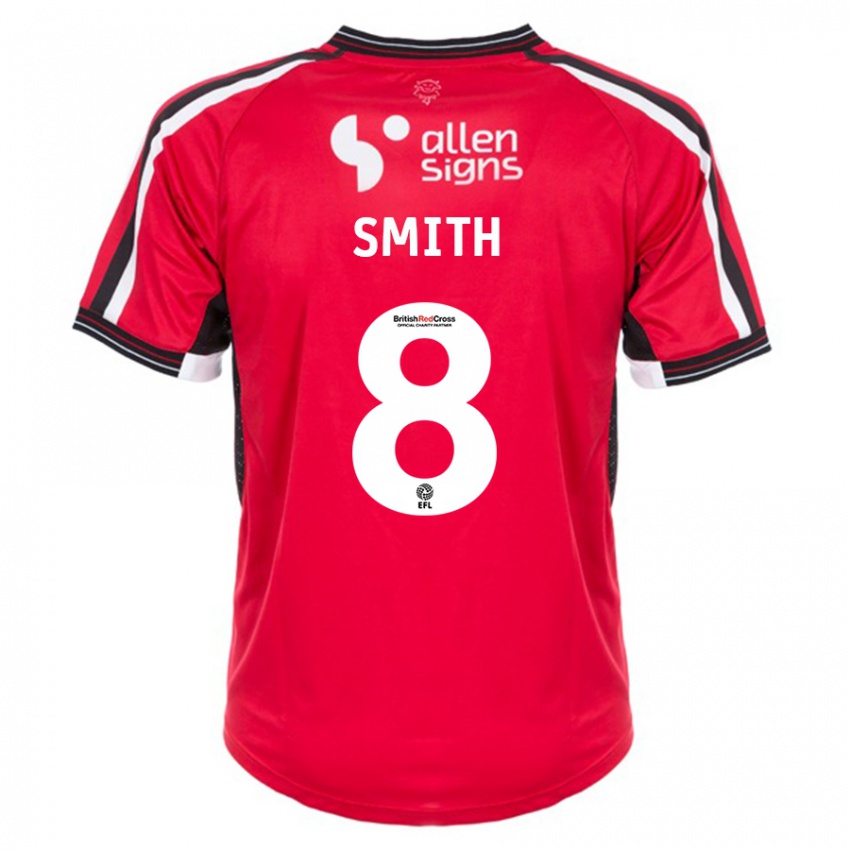 Niño Camiseta Alistair Smith #8 Rojo 1ª Equipación 2023/24 La Camisa Argentina