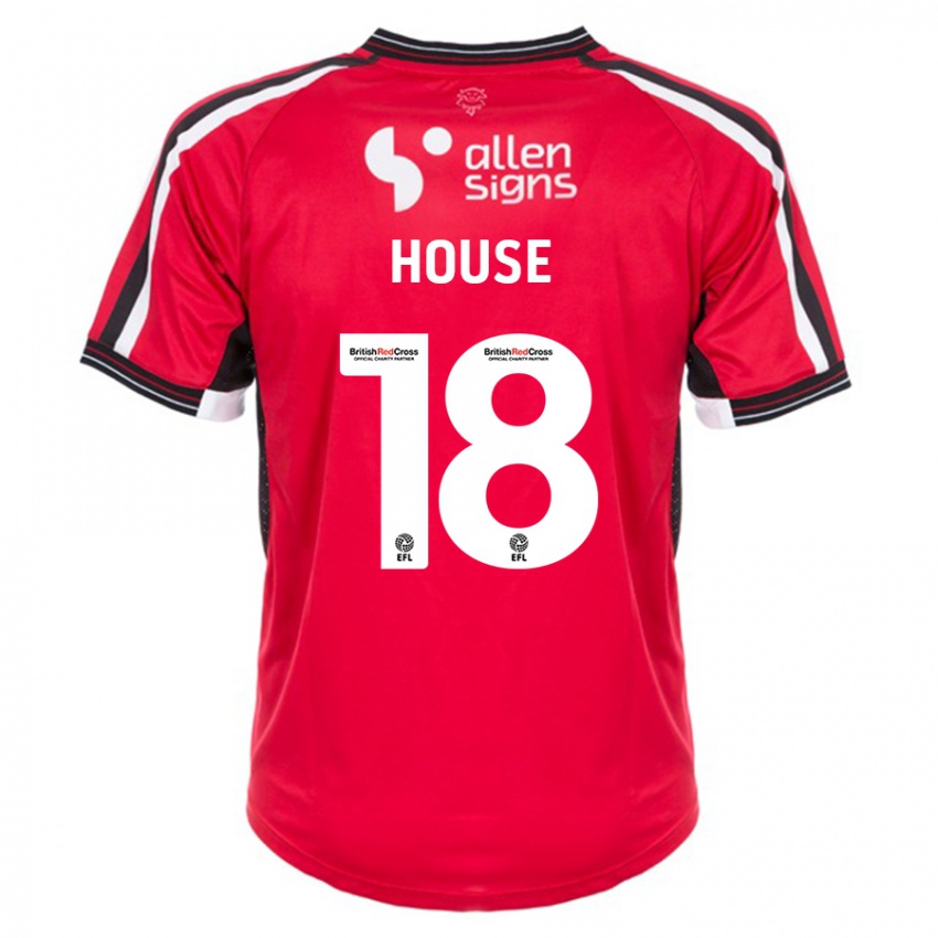 Niño Camiseta Ben House #18 Rojo 1ª Equipación 2023/24 La Camisa Argentina